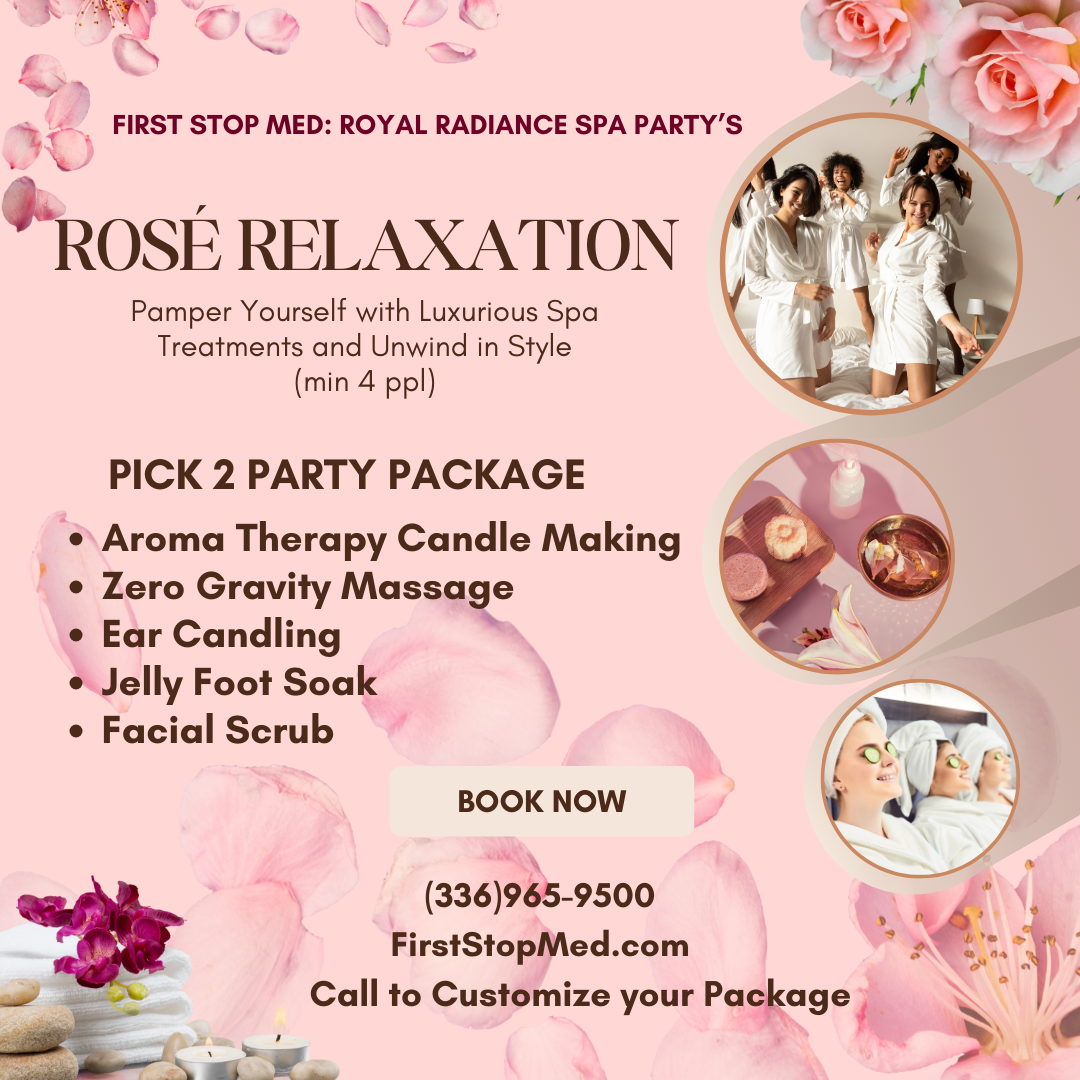 Rose Relaxation: MOBILE Group Spa Day (min. 4ppl)